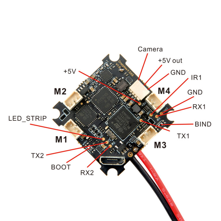 CrazybeeX DXS F4 1-2s AIO 5in1 flight controller built-in vtx/dsm2dsmx